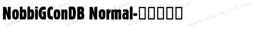 NobbiGConDB Normal字体转换